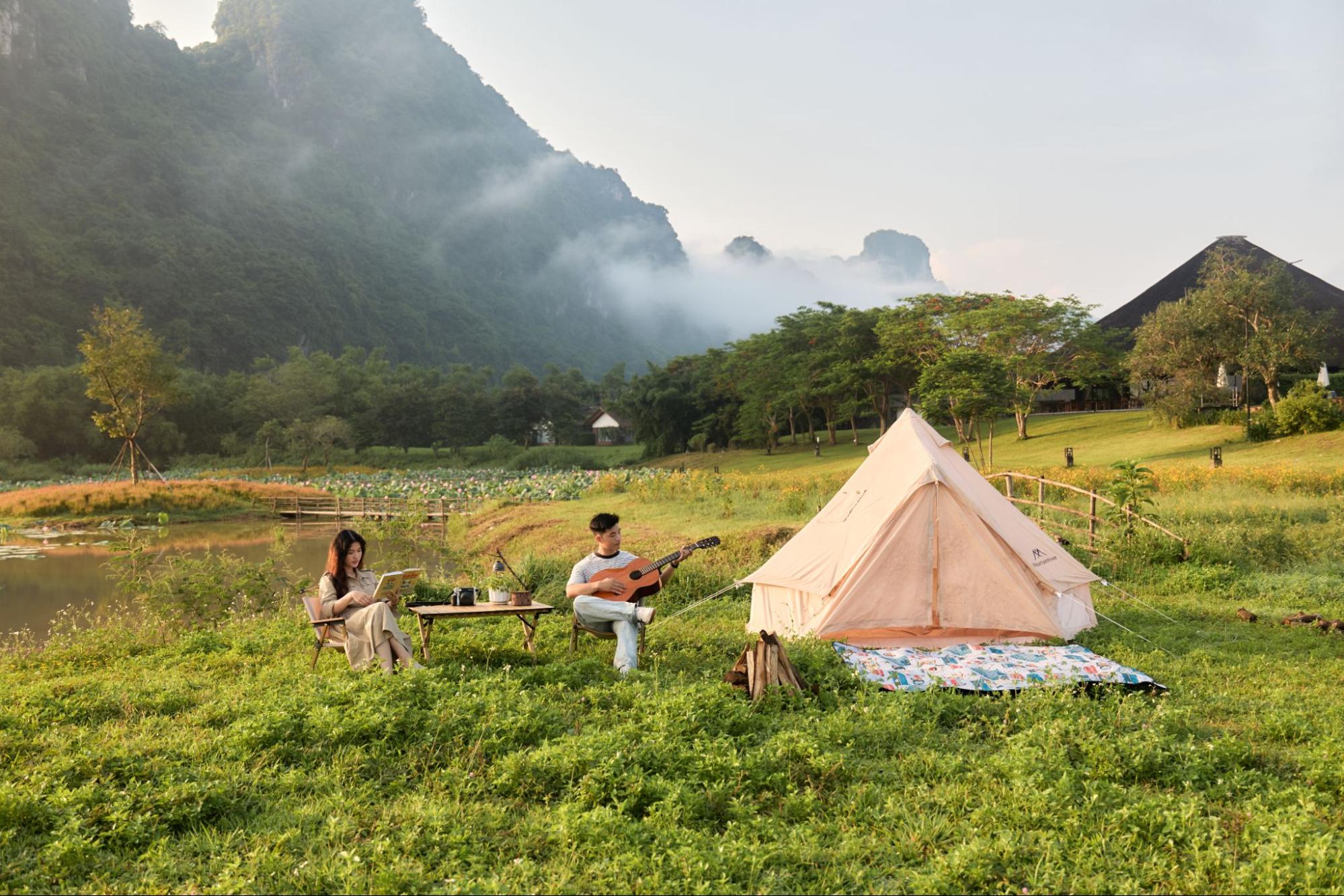 Hòa mình vào thiên nhiên và tận hưởng khoảnh khắc gắn kết tại khu cắm trại Serena Resort