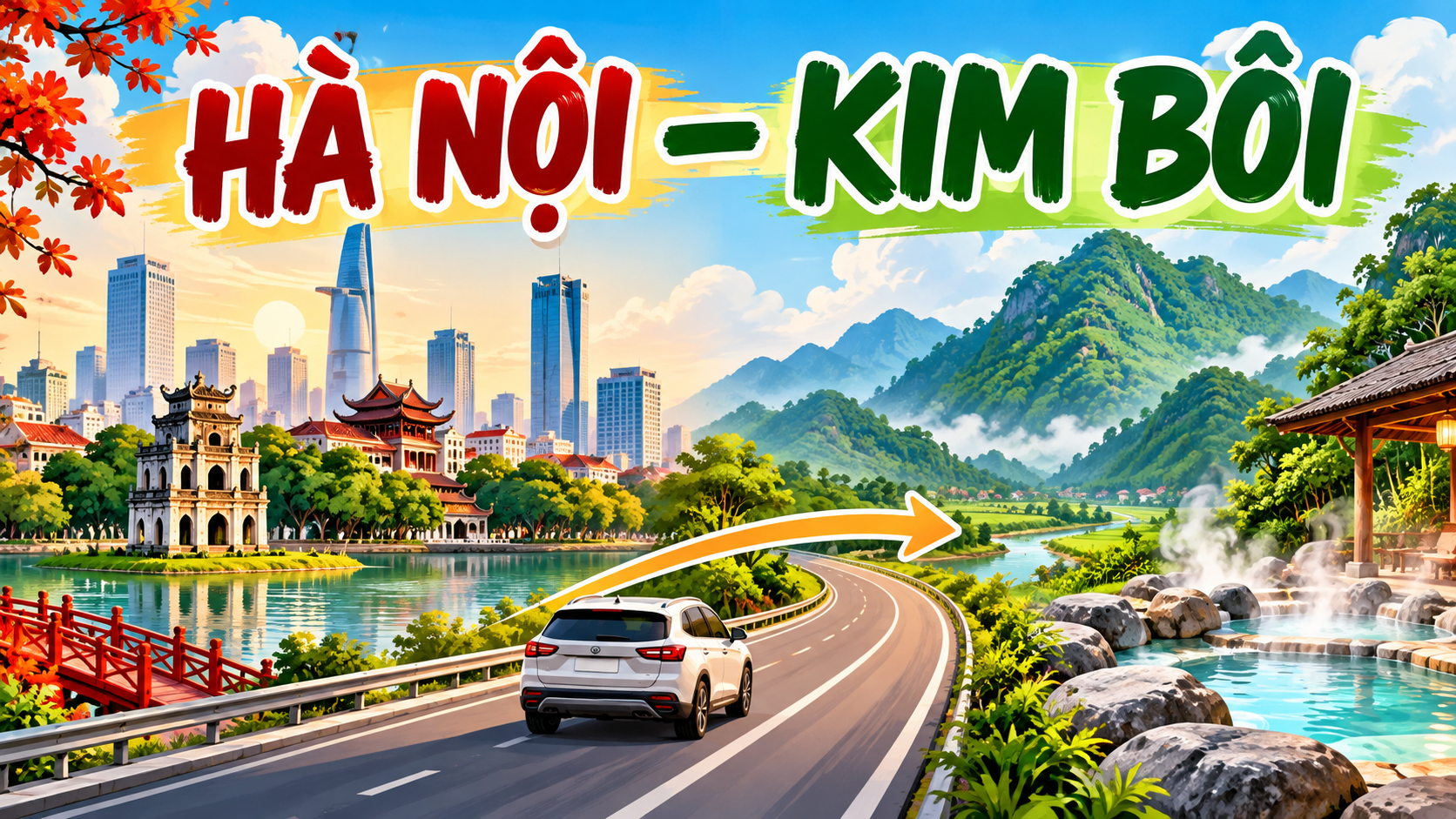 CÁCH DI CHUYỂN TỪ HÀ NỘI ĐẾN KIM BÔI: ĐẦY ĐỦ CÁC PHƯƠNG ÁN