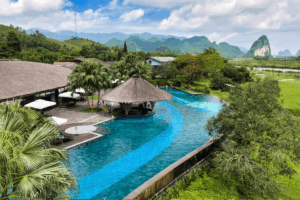 Hồ bơi Panorama tại Serena Resort Kim Bôi 